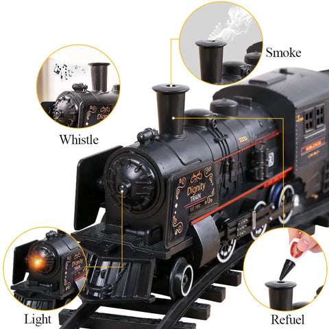 Trem elétrico locomotiva a vapor