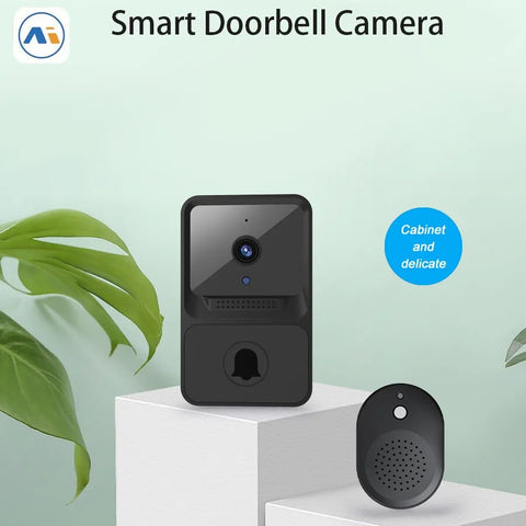 WiFi doorbell, HD, security camera, night vision and voice.