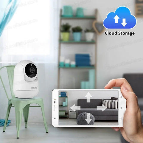 WiFi surveillance camera with audio and automatic tracking
