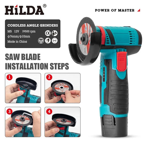 12v Mini Angle Grinder: Compact and lightweight, this tool is perfect for small jobs and DIY projects.