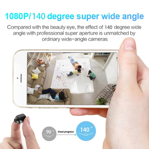 Mini Camera HD 1080P WiFi Home Monitor Home Security Surveillance Night Vision IP Camcorder Audio Video Recorder 