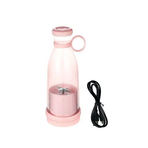Rechargeable Mixers Fresh Fruit Juicers Blue/Pink USB Portable Juice Bottle Mini Electric Blender Fast Smoothie Ice Maker 